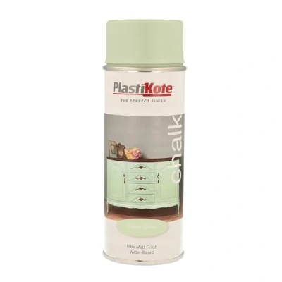 Image of Plasti kote Chalk Finish Spray Pastel Green 400ml