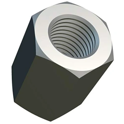 Image of M5 Hexagon Coupling Nuts (15mm 8mm) Long Rod Nut Female Thread Alloy Steel Zinc Plated for Communication Equipment DIN 6334 (Pack of 10) Right Hand Height 15mm