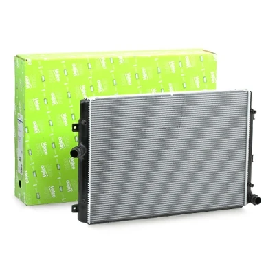 Image of 3C0121253AL, 3C0121253AR, 3C0121253K, 3C0121253Q Engine radiator VALEO 734333 Aluminium 650mm 454mm 34mm Mechanically jointed cooling fins