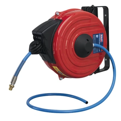 Image of Sealey Retractable Air Hose Reel 12m Ø8mm ID TPU