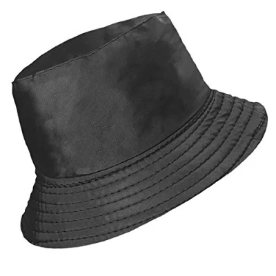 Image of TOSKATOK Ladies Womens Showerproof Rainyday Bucket Festival Hat with Fleece Lining Black