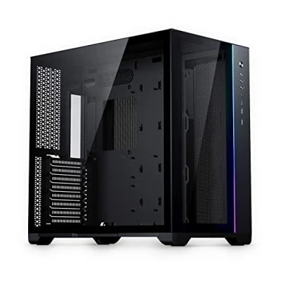 Image of Magniumgear Neo Qube 2, Dual Chamber ATX Mid tower,Digital RGB Lighting, Tempered Glass Panels, Black