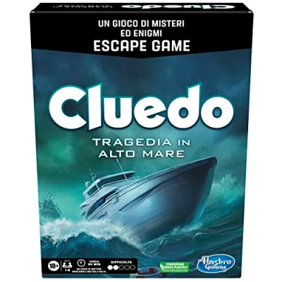 Image of Cluedo Escape Tragedy in the High Sea, Gift for Boys and Girls Ages 10 up, Mystery Riddle Game Version, Tabletop Families, 1 6 Players