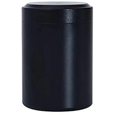 Image of Airtight Smell Proof Container New Aluminum Herb Stash Jar Tank (Black)