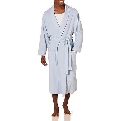 Image of Amazon Essentials Men&#039;s Lightweight Waffle Robe (Available in Big &amp; Tall), Dusty Blue, XXL