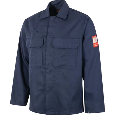 Image of Portwest BIZ2 Men&#039;s Flame Resistant Bizweld FR Work Jacket Navy, 4X Large