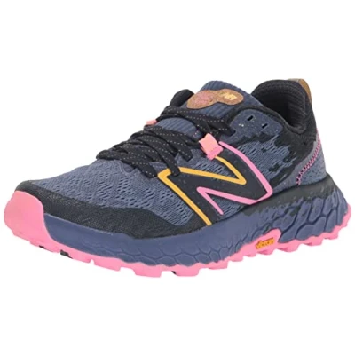 Image of New Balance Women&#039;s Fresh Foam X Hierro V7 Trail Running Shoe, Night Sky/Vibrant Pink/Black, 5 UK