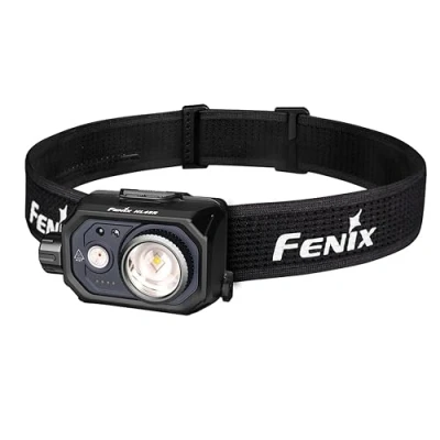 Image of fenix HL45R Rechargeable Focusing Headlamp Outdoor/Work/Multi Purpose 1000 Lumens 220m 124 Hrs Max White Main Beam, Supporting Red Rotary Control IP66