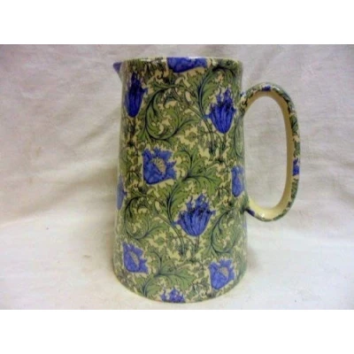 Image of William Morris Anemone Design 4 Pint jug by Heron Cross Pottery.