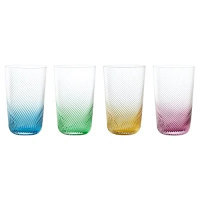 Image of Anton Studio Designs Swirl Hiball Tumblers Set of 4