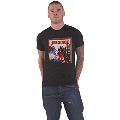 Image of Rock Off Black Sabbath &#039;Sabotage&#039; (Black) T Shirt (Medium)