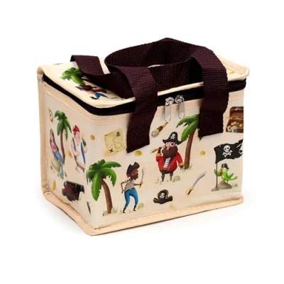 Image of Puckator RPET Cool Bag Lunch Jolly Rogers Pirate Made from Recycled Plastic Bottle Insulated for Women Men Children Box Work &amp; School Beach Picnic Accessories