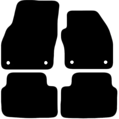 Image of Carsio Carpet Car Mats For Skoda Kamiq 2019+ Onwards Tailored Fit Floor Mat Set Complete Accessory Black Custom Fitted All Weather, Anti Slip Backing &amp; Grey Trim