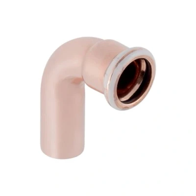 Image of Geberit Mapress Copper Press Fit Plain End Elbow 90 Degree (Water) 22mm 60304