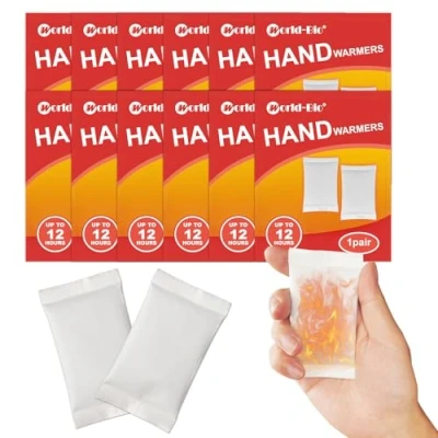 Image of Instant Hand Warmers Provide 8 Hours Warm Winter Season for Pocket Glove Warmer 10 Pairs