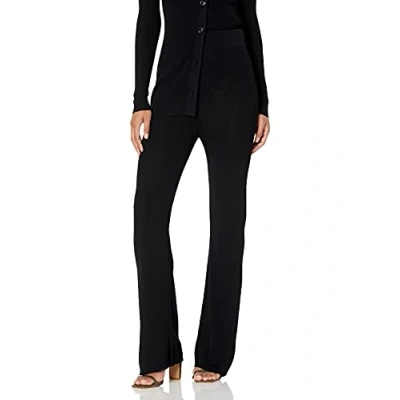 Image of The Drop Women&#039;s Ellison Rib Flare Leg Sweater Pant, Black, S