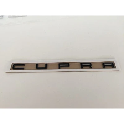 Image of Original Seat Cupra lettering black sticker decal emblem logo badge