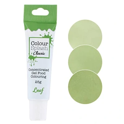Image of Colour Splash Food Colouring Gel Leaf Green Highly Concentrated Gels, Easy To Use Squeezy Tubes, Edible Ingredients, Transform Plain Cakes Into Bright, Eye Catching Creations 25g