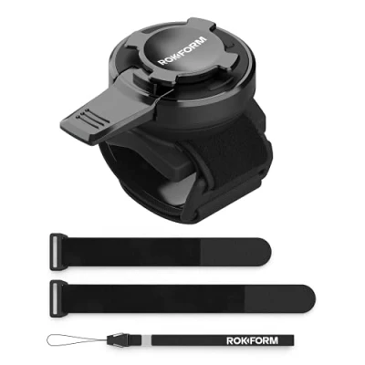 Image of Rokform Universal Bike Phone Mount, Fits Any Bicycle Handlebar or Stem Measuring 7/8in to 2.25in, Works with All Twist Lock Cases Adapter, Sport Series (Black)