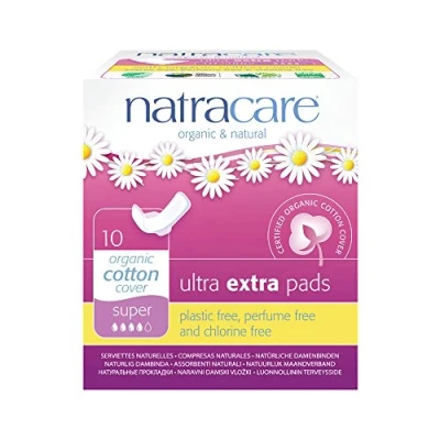 Image of Natracare Ultra Extra Super Pads Winged 6 X 10