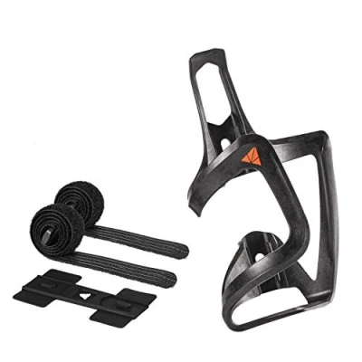 Image of Granite Aux Carbon Fiber Bottle Cage with Strap Kit, Lightweight Bicycle Water Cage, Side Loaded Bike Holder for Extra Carrying Capacity, Easy to Use
