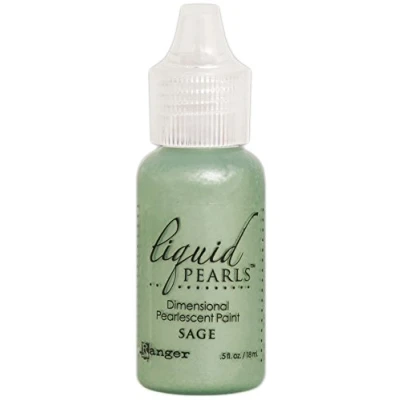 Image of Ranger Liquid Pearls Sage, Synthetic Material, Green, 18 ml (Pack of 1)