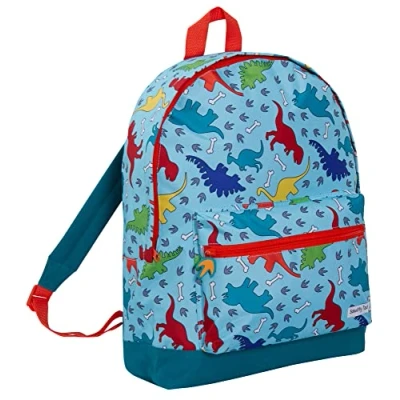 Image of ScruffyTed Dinosaur Backpack Girls Boys Dino Rucksack For Kids Large Capacity Travel Satchel with Padded Tablet Compartment Nursery School Bag