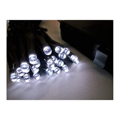Image of Best Artificial 40 LED Indoor Battery String Lights 4M Length Party Fairy Christmas (Bright White With Black Cable)