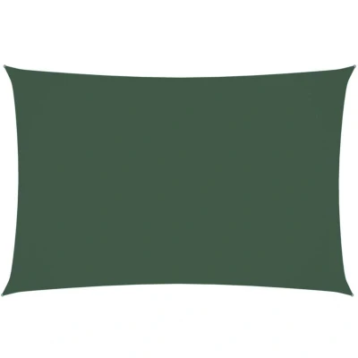 Image of vidaXL Sunshade Sail Oxford Fabric Rectangular 2x4 m Dark Green