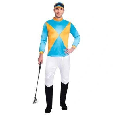 Image of amscan set low (PKT) (9905884) Adult Mens Jockey Costume (Standard)