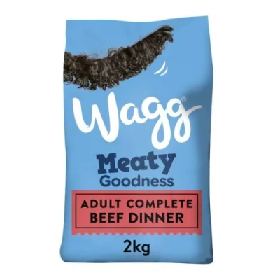 Image of Wagg Meaty Goodness Adult Complete Beef Dinner Dog Food 2kg