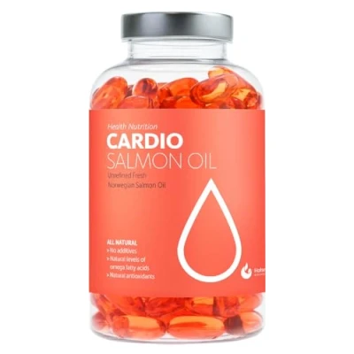 Image of Omega 3 6 9 Capsules High Strength Salmon Oil with EPA, DHA &amp; DPA 180 1000mg Fish Softgels Sustainably Sourced, No Aftertaste from Hofseth Biocare