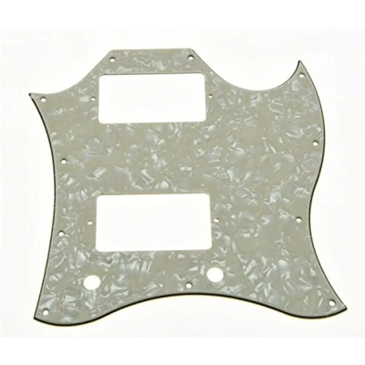 Image of KAISH American Standard SG Full Face Pickguard Guitar Pick Guard for Special Made in USA Aged Pearl