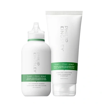 Image of Philip Kingsley Flaky/Itchy Scalp Shampoo and Conditioner Set, Dry Oily Treatment, Soothes Calms, 250ml 200ml