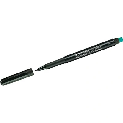 Image of Faber Castell 152399 Black 1 Piece Permanent Marker (Black, Plastic Piece)