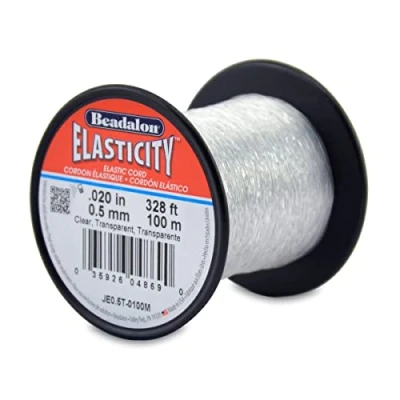 Image of Beadalon Stretch Cord, Rubber, 0.5 mm/100 m