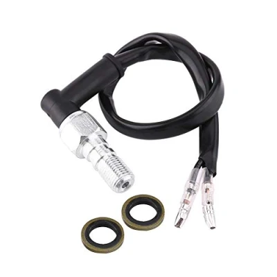 Image of Hydraulic Brake Switch, Universal Motorcycle Pressure Light Switch Rear Set Stoplight with Washers(M10x1.25)