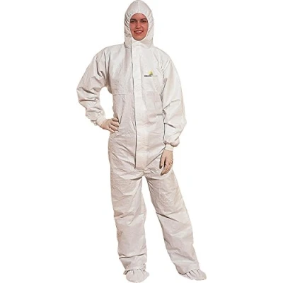 Image of Delta plus Unisex&#039;s DT115 Coverall, White, Large / 39&quot; 42&quot;