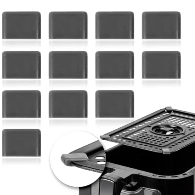 Image of Duronic Silicone Corners for Air Fryer Inner Trays, AFPADS, Rubber Inserts, 1 x 12 Pack The Fryers AF24 AF34 Accessory ONLY