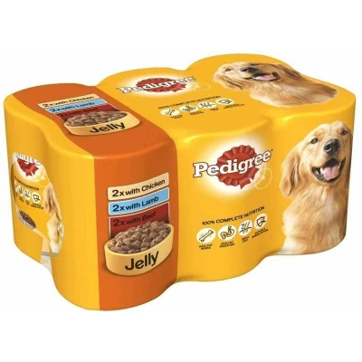 Image of Pedigree Dog Tins Mixed Selection in Jelly 6x385g