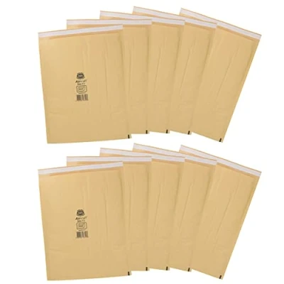 Image of AB Tools 10pk Genuine Gold Jiffy Bag Airkraft Bubble Padded Mail Envelope Size 7