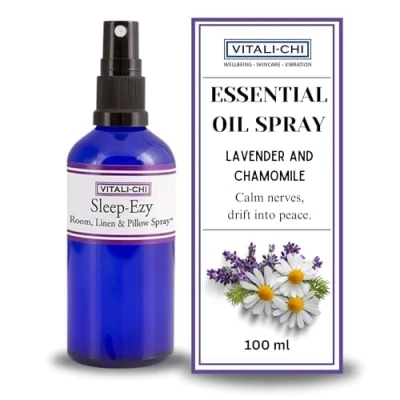 Image of Vitali Chi Sleep Ezy Room, Linen, Pillow and Sleeping Spray for Deep Air Freshener Home Fragrance Contains Lavender &amp; Chamomile Essential Oils 100 ml