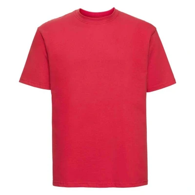 Image of Russell Athletic Mens Ringspun Cotton Classic T Shirt (Bright Red) Size Medium