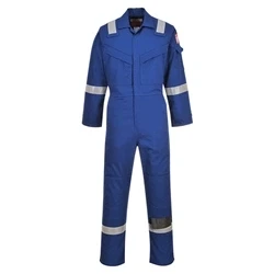 Image of Portwest FR50 Men&#039;s Hi Vis FR Coveralls Reflective Flame Resistant Anti Static Arc Proof Safety Workwear Overalls Royal Blue, XX Large