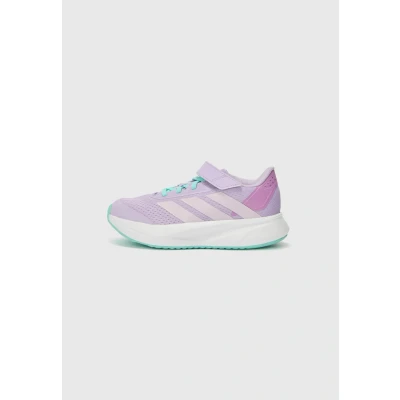 Image of adidas Duramo SL2 Hook and Loop Shoes Kids Running, Powder Plum/ice Lavender/Flash Aqua, 2 UK Child
