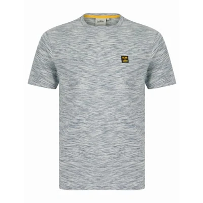 Image of Tokyo Laundry Men&#039;s &#039;Fort&#039; Cotton Rich Crew Neck Space Dye T Shirt Lt Blue
