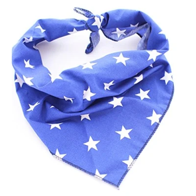 Image of Pet Pooch Boutique Star Bandana for Dog, X Small/Small, Blue