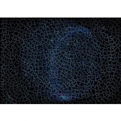 Image of Ravensburger 12000240 Krypt Universe Glow 881 pieces jigsaw puzzle for adults and kids age 14 years up, monochrome puzzle, difficult