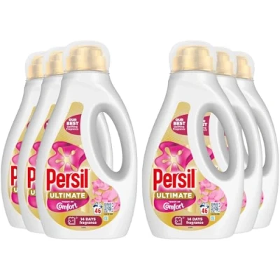 Image of Persil Ultimate Liquid Detergent Outstanding Stain Removal Effective in Quick and Cold Washes with 14 Days of Lasting Freshness 46 Washes, 1.242 Litre (Buy 6, Touch Comfort)