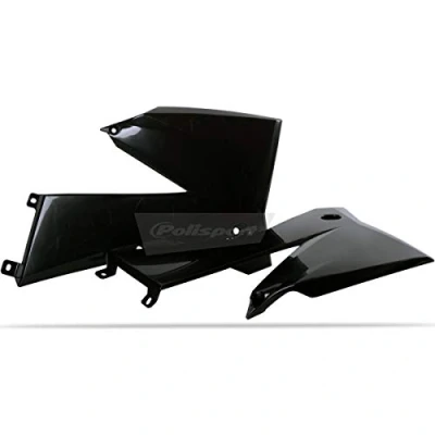 Image of Polisport KTM Radiator Scoops SX SXF 2005 2006 EXC EXCF 05 2007, Black Motocross4u